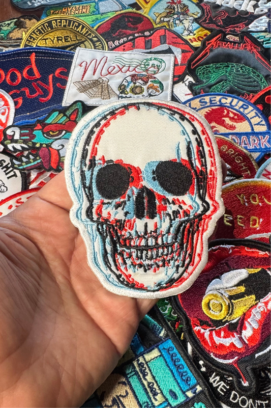 ☠️ Parche Bordado Calavera 3D