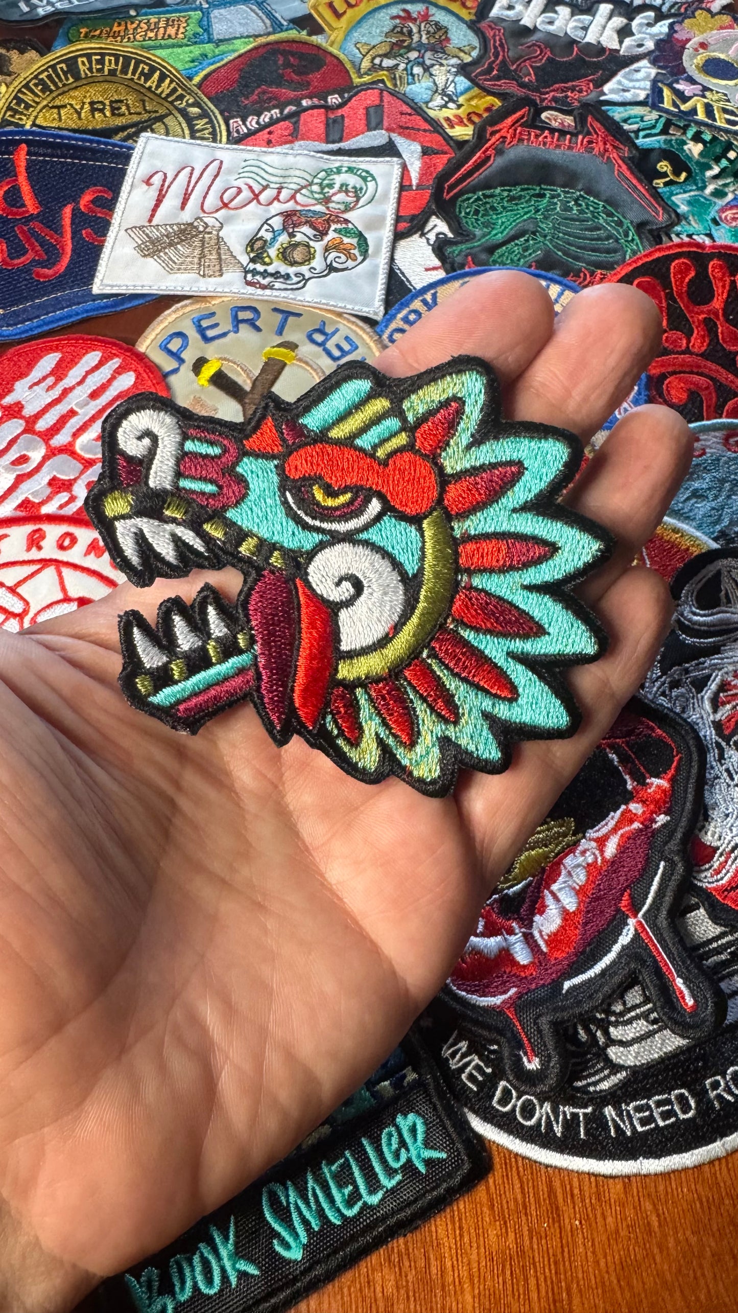 Parche Bordado Quetzalcóatl