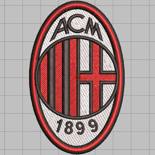 Matriz de Bordado Ponchado AC Milan – 8.5 cm