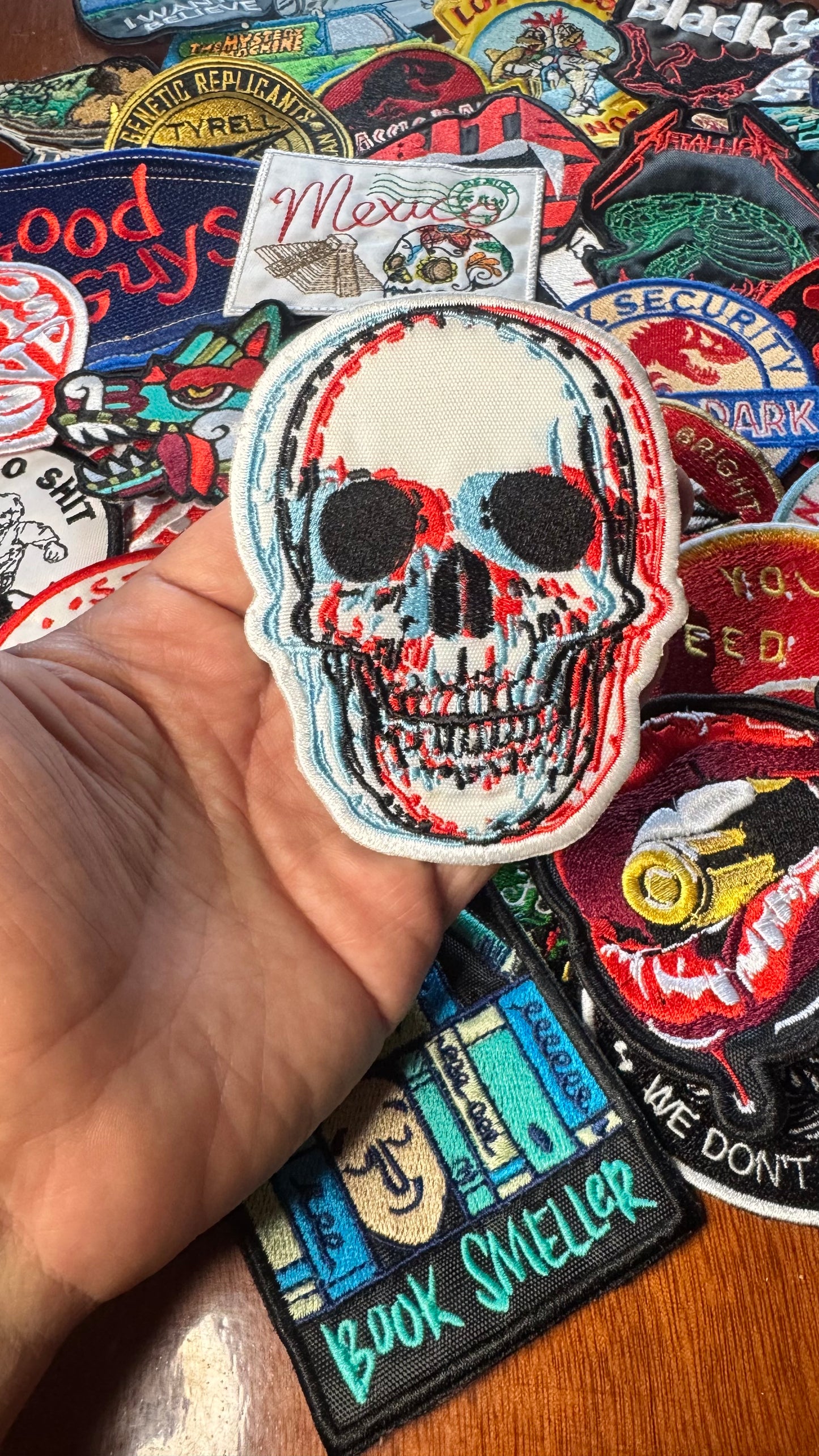 ☠️ Parche Bordado Calavera 3D